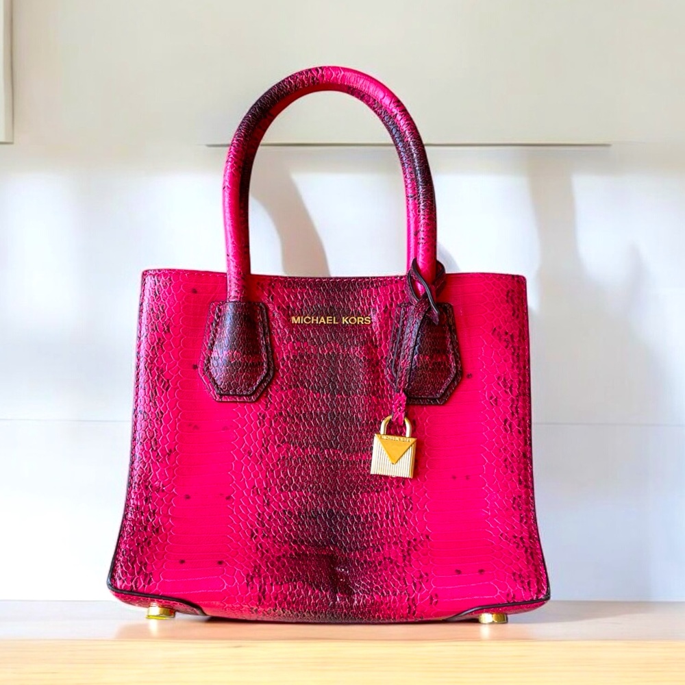 Michael Kors Mercer Snakeskin Crossbody (missing crossbody strap)